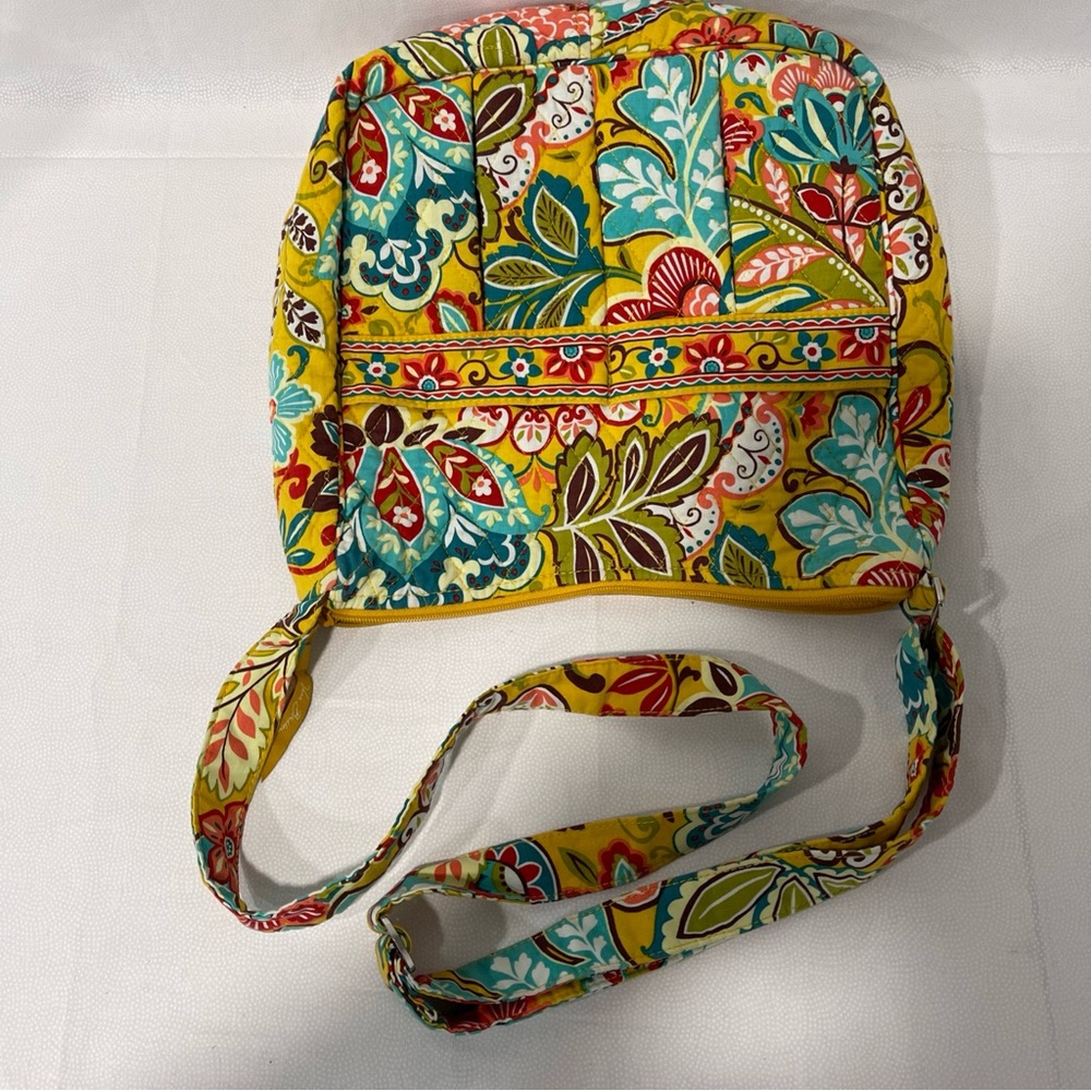 Vera Bradley Small Quilted Colorful Tote Bag With Pretty Floral Pattern - Picture 9 of 11